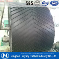 C25 Chevron Cleated cinta transportadora de goma